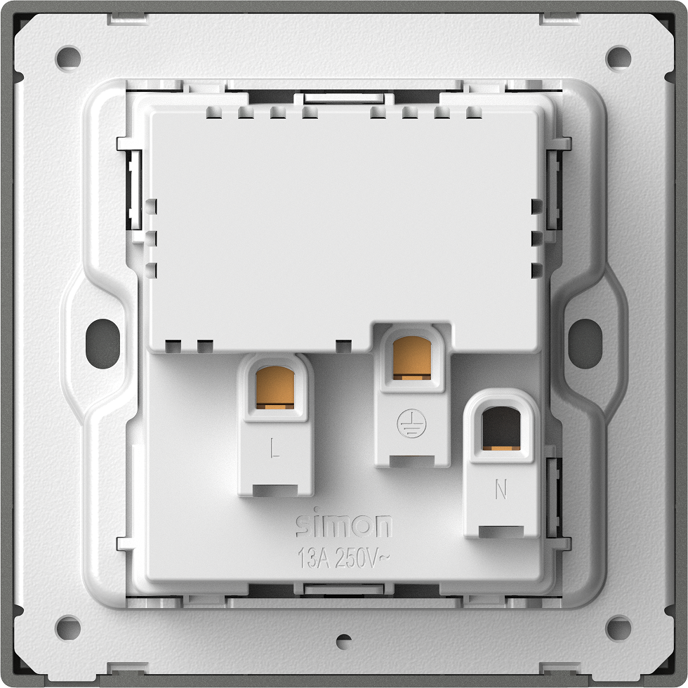 Simon M7  66E7253M-2C Ổ cắm đa năng kèm công tắc có cổng Sạc USB và Type C màu vàng gold (Metal)