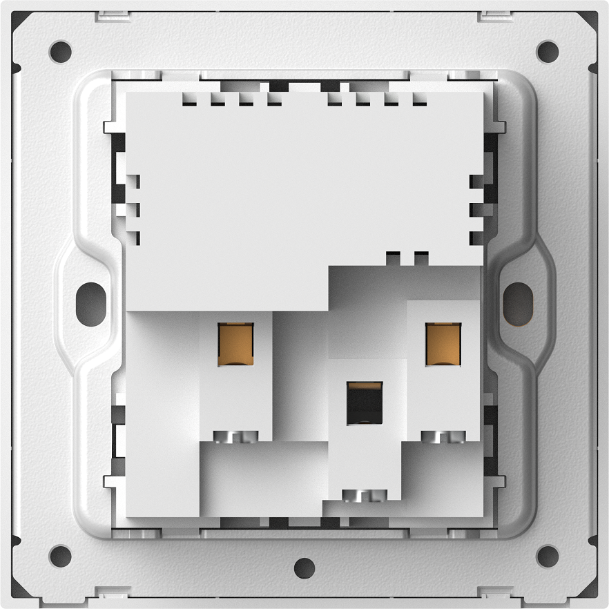 Module Ổ cắm chuẩn Anh kèm sạc USB và Type C có công tắc bật tắt ổ cắm màu Bạc Simon M7 66E7254-6R