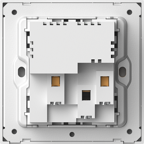 Module Ổ cắm chuẩn Anh kèm Sạc USB và Type C có công tắc màu Bạc Simon M7 66E7255-6R