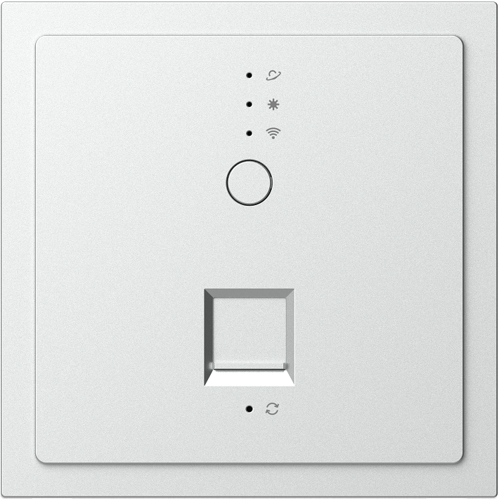 Modul Ổ phát Wifi 6 POE âm tường màu Bạc Simon M7 66E747-6R đế vuông