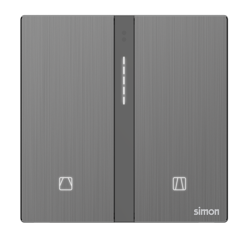 Module công tắc rèm cửa đơn Simon M7  Smart  66E8013-2B Màu xám