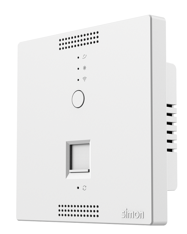 Ổ phát wifi trong phòng lắp đế âm vuông Simon 58E748 màu trắng