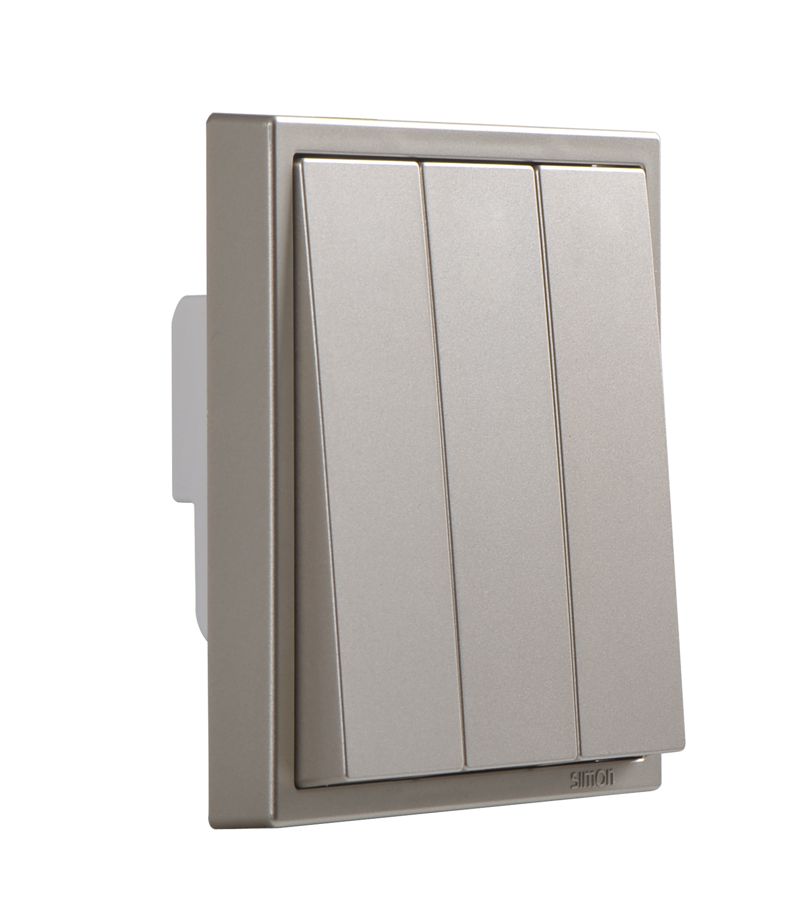 Công tắc ba 2 chiều màu sâm panh Simon I7 701032-46 chuẩn đế vuông