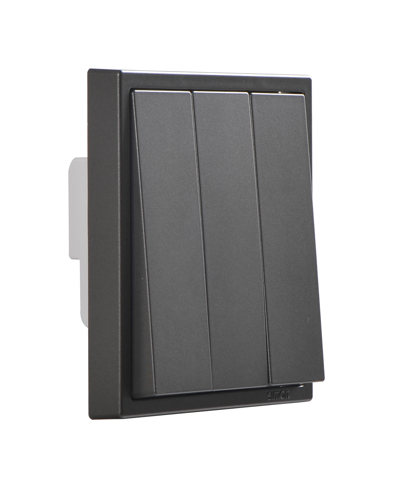 Công tắc ba 2 chiều màu Xám Simon I7 701032061 chuẩn đế vuông