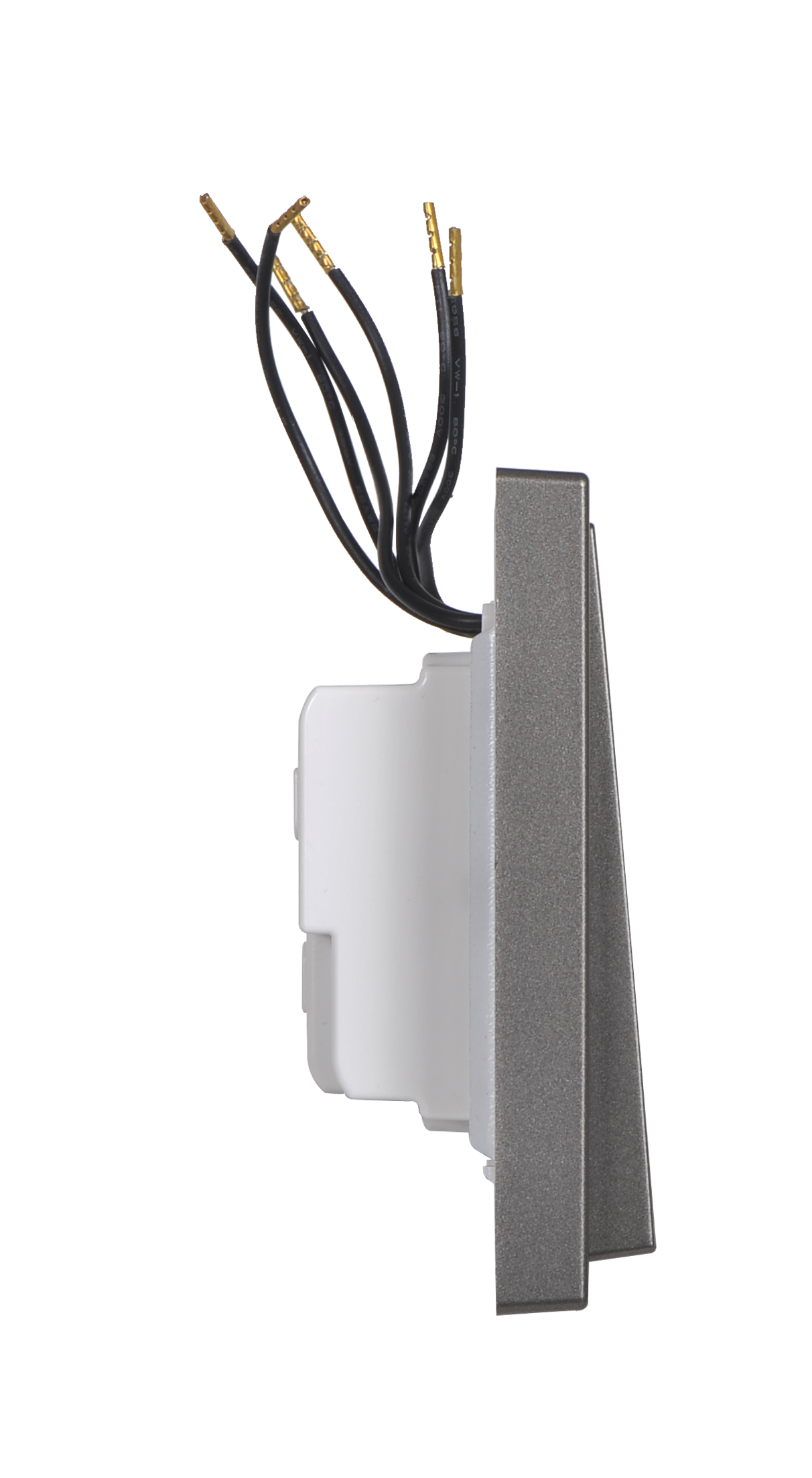 Công tắc ba 1 chiều có đèn LED Simon I7 701033-61 màu xám đế vuông