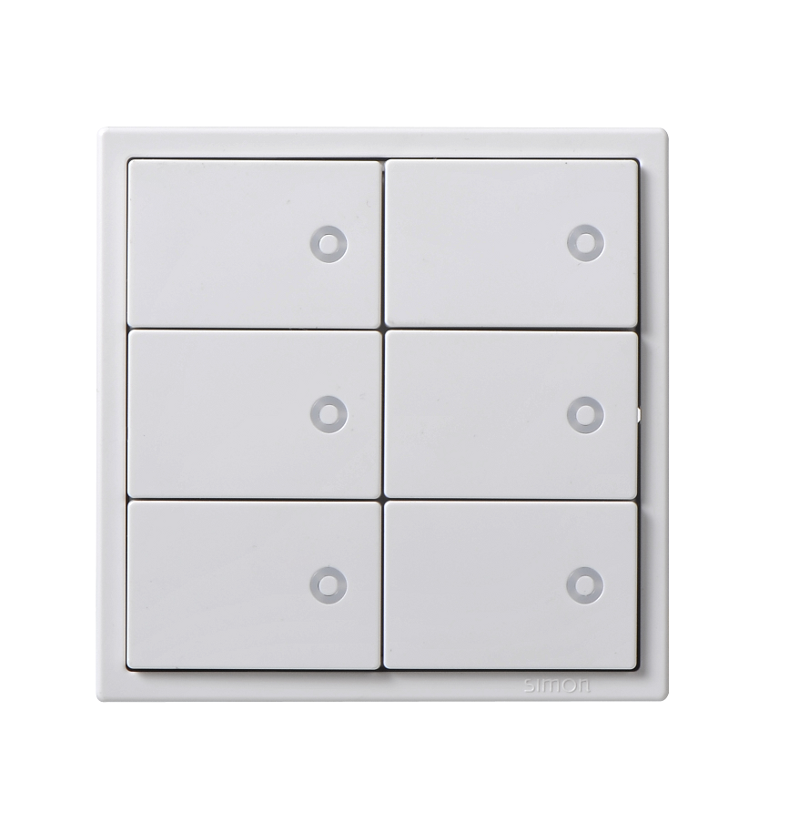 Module Công tắc ngữ cảnh sáu Simon I7 Smart màu Trắng 681820TY