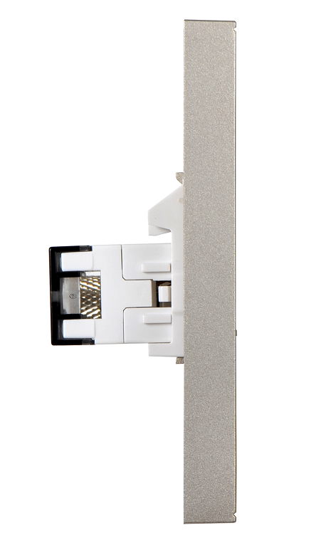 E6- Bộ ổ cắm Tv và dữ liệu Cat6e (Champagne) Simon 725302-46 Màu sâm panh