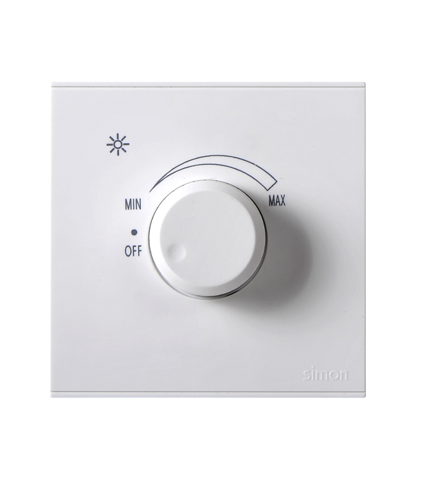 E6- Bộ chiết áp đèn 200W Simon 72E102 Màu trắng