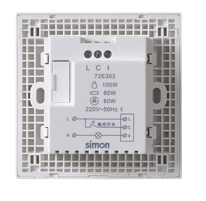 E6- Cảm biến hiện diện (3 dây) (Grey) Simon 72E302-61 màu xám