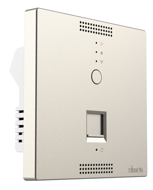 Ổ phát wifi trong phòng lắp đế âm vuông Simon 58E748-46 màu sâm panh