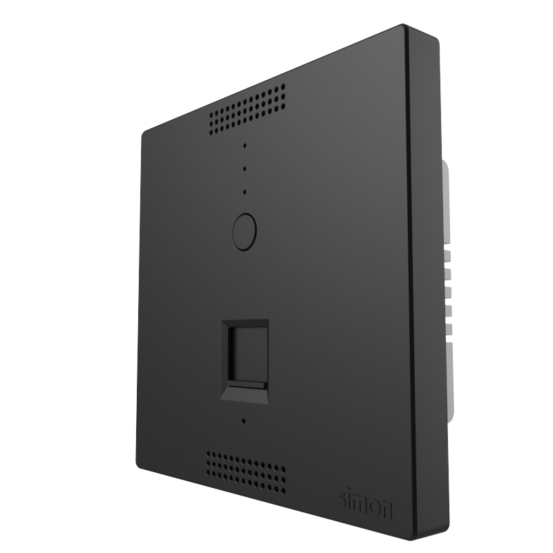 Ổ phát wifi trong phòng lắp đế âm vuông Simon 58E748-26 màu đen