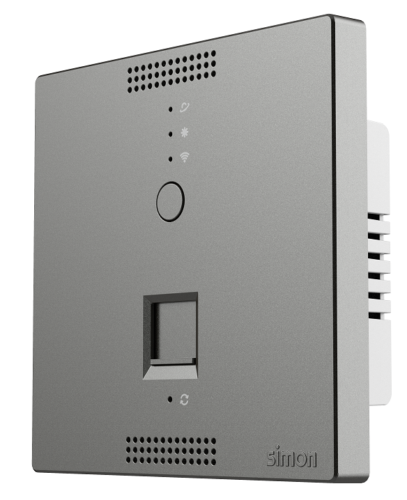 Ổ phát wifi trong phòng lắp đế âm vuông Simon 58E748-61 màu xám