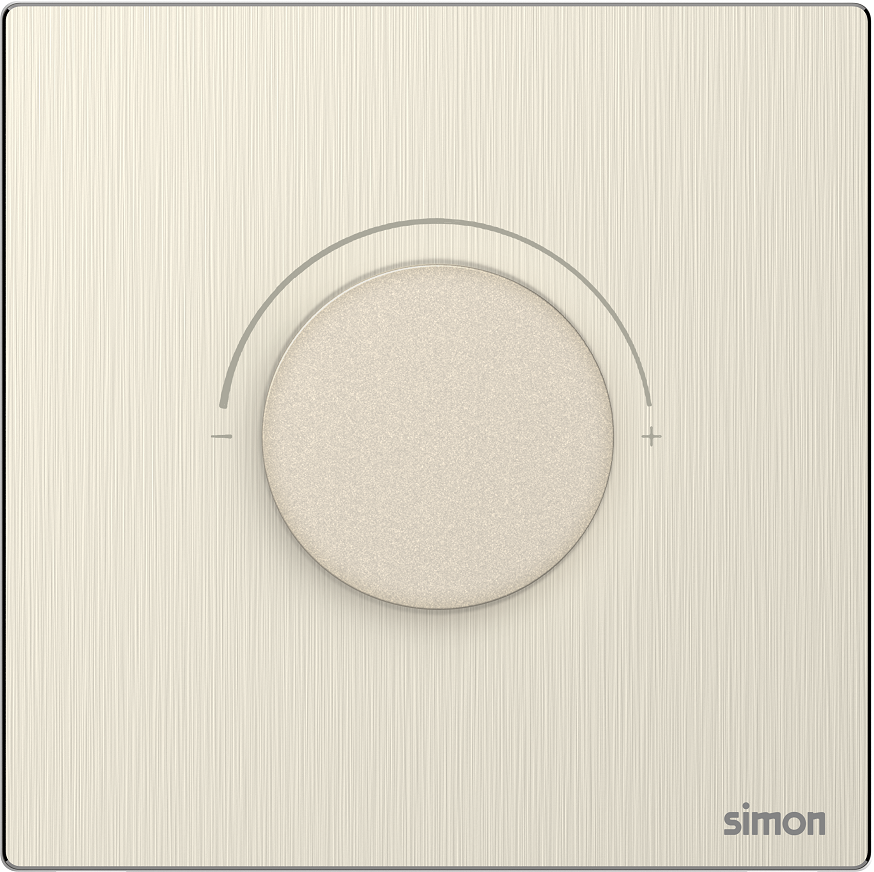 Module Chiết áp đèn LED màu vàng gold kim loại Simon M7 66E102M-2C