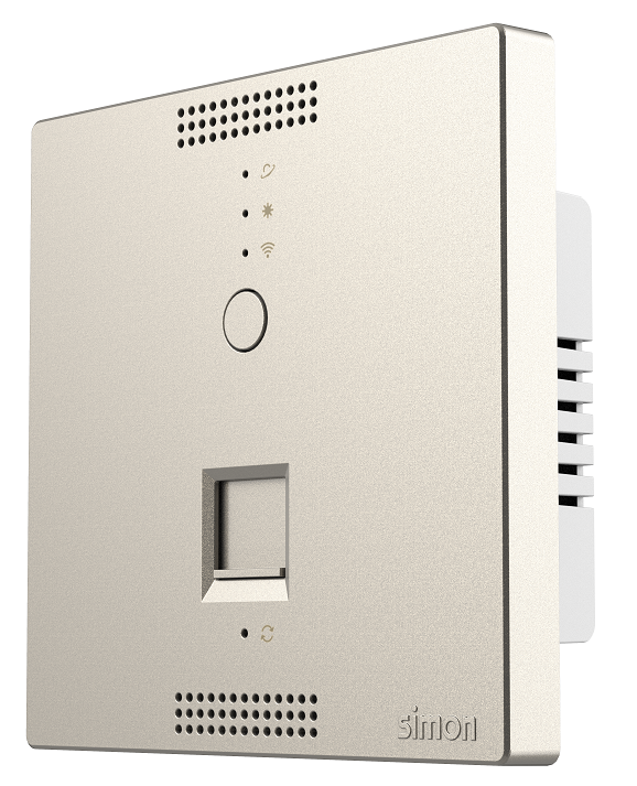 Ổ phát wifi trong phòng lắp đế âm vuông Simon 58E748-46 màu sâm panh