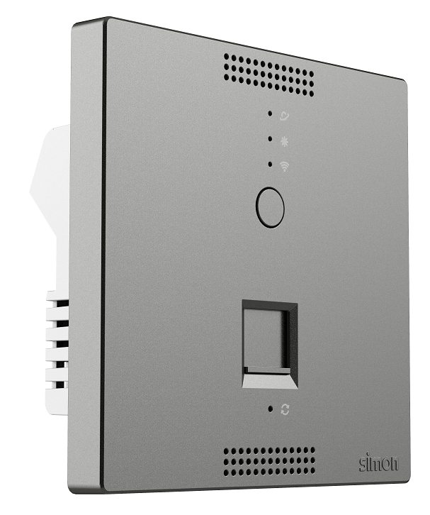Ổ phát wifi trong phòng lắp đế âm vuông Simon 58E748-61 màu xám