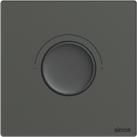 Module Chiết áp đèn LED màu xám mặt kính cường lực Simon M7 66E102G-4D