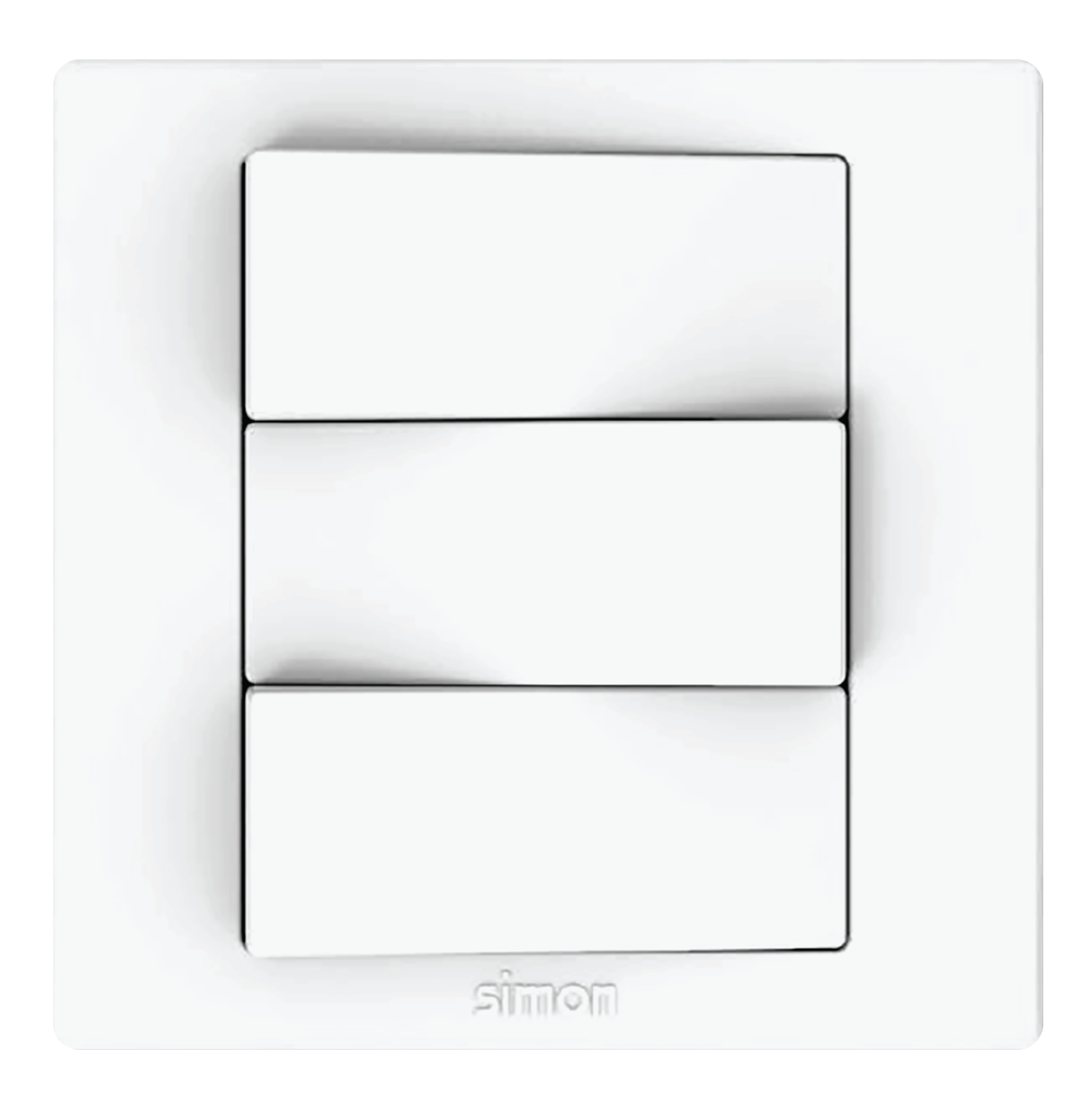 Công tắc ba 2 chiều màu trắng Simon S5 S5132 lắp đế vuông