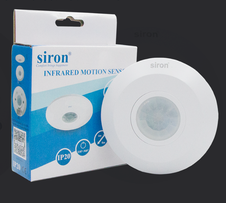 Công Tắc Cảm Ứng Hồng Ngoại Siêu Mỏng Siron SR-SS101 Lắp nổi trần