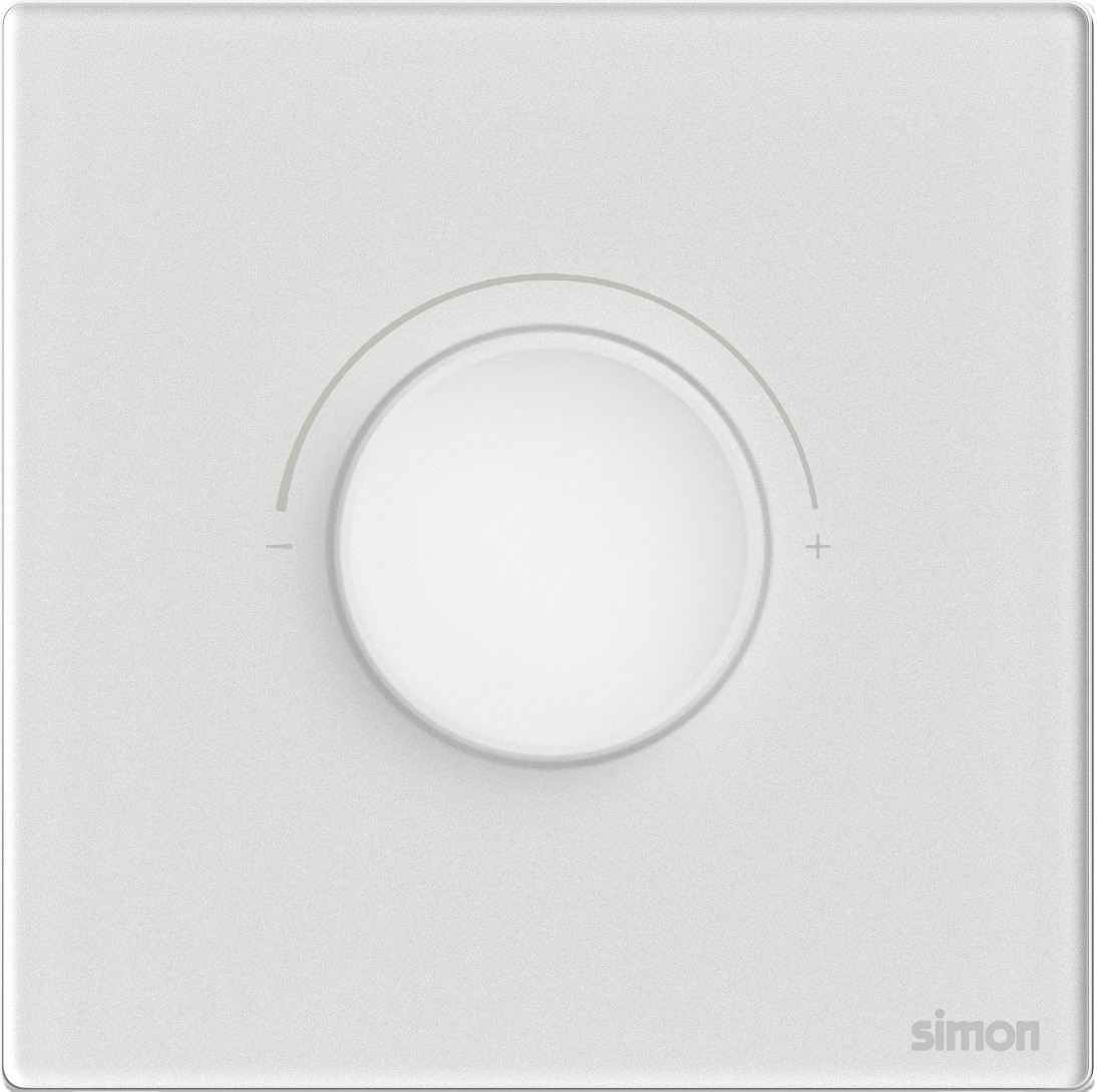 Module Chiết áp đèn LED màu trắng mặt kính cường lực Simon M7 66E102G-4F