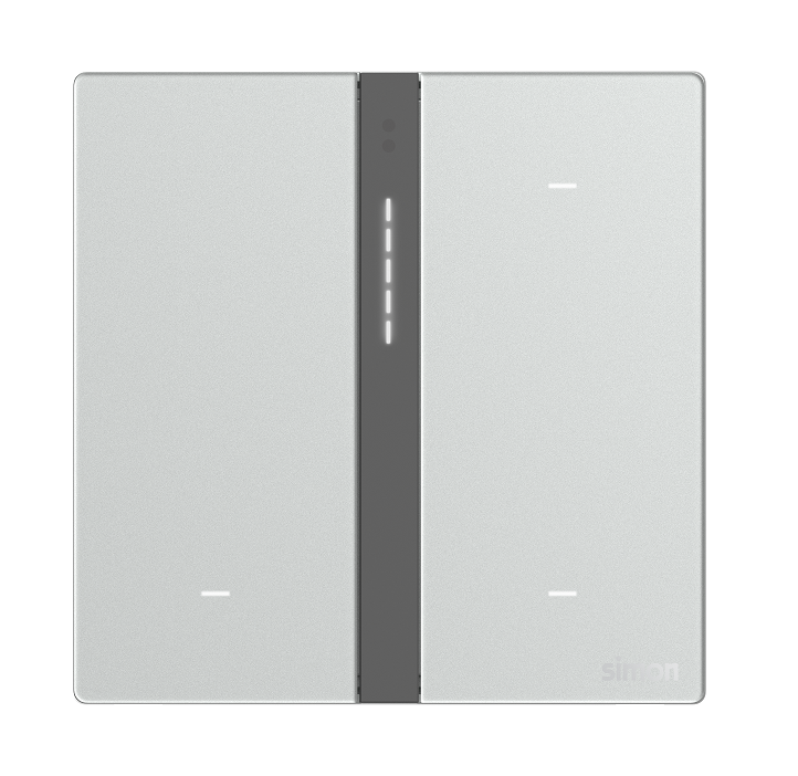 Module công tắc bối cảnh bốn (Metal) Simon M7 Smart 66E8008MTY-2A màu Bạc
