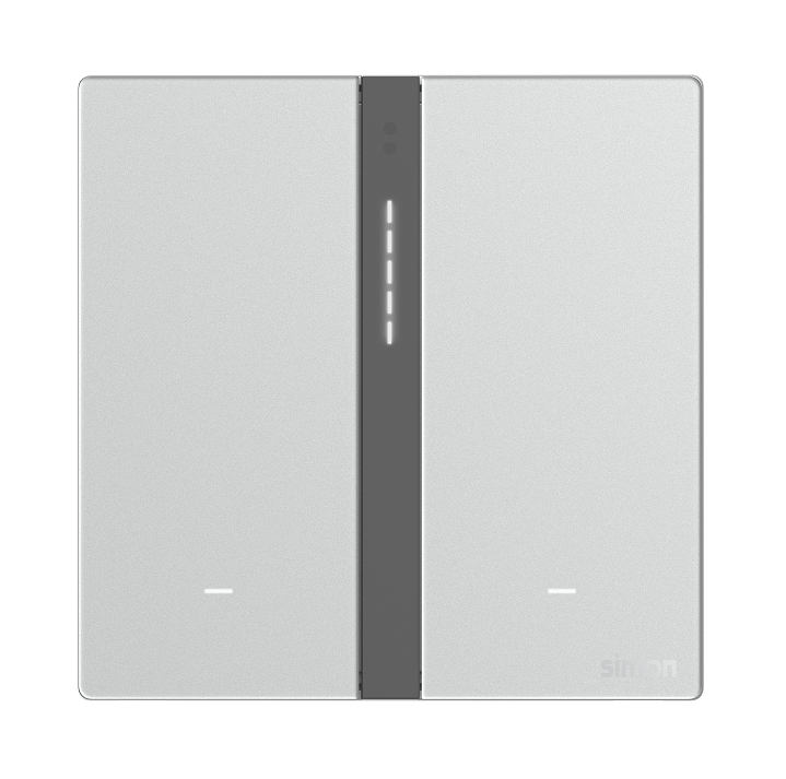 Module công tắc bối cảnh đôi Simon M7 SMart Màu Bạc 66E8006GTY-4E