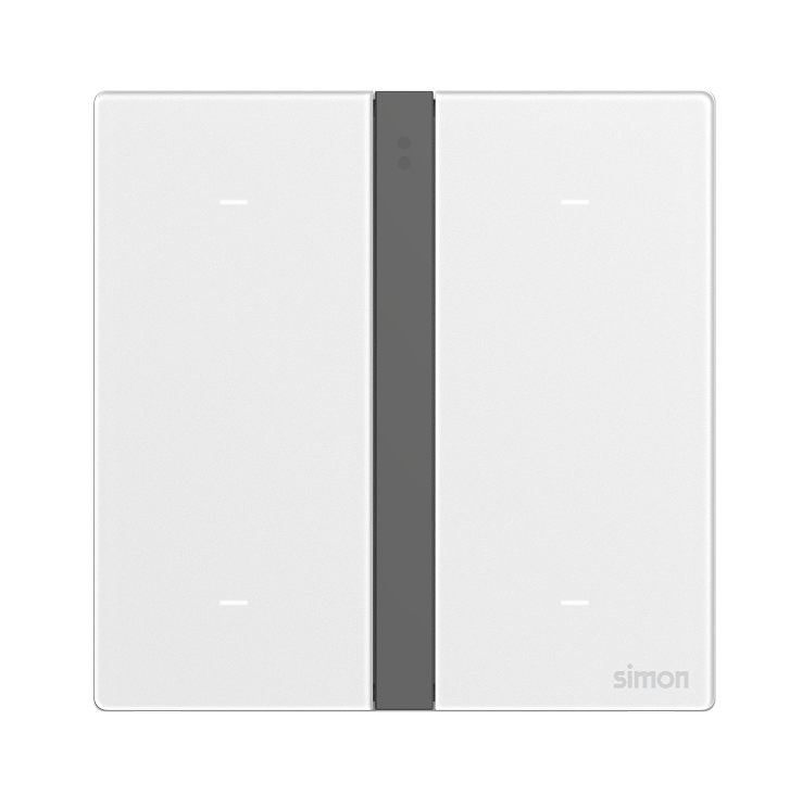 Module công tắc bốn Simon Smart M7 màu trắng 66E8004GTY-4F