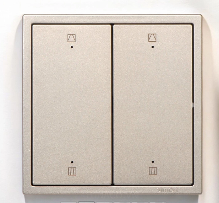 Module Công tắc điều khiển rèm cửa đôi màu Trắng Simon 70E847TY