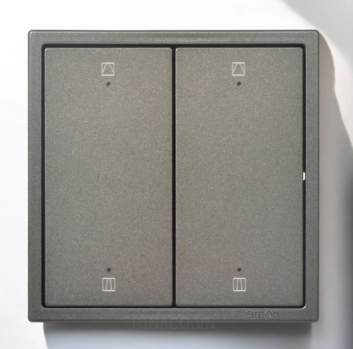 Module Công tắc điều khiển rèm cửa đôi màu Trắng Simon 70E847TY