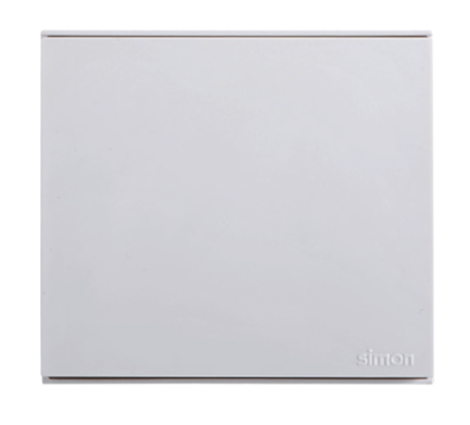 Công tắc đơn 1 chiều màu trắng Simon E6 721011 lắp chuẩn đế vuông