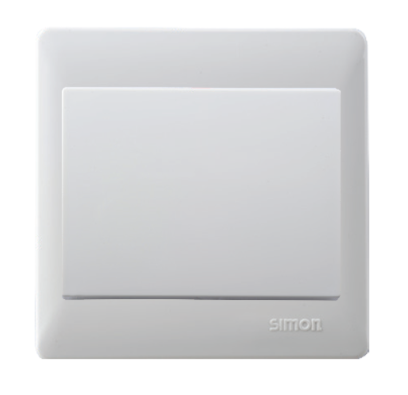Công tắc đơn 2 chiều Simon S50 51012-74 Màu Đen mờ lắp chuẩn đế vuông