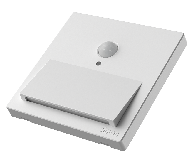 Bộ đèn chân tường cảm ứng ánh sáng vàng 3000K Simon 58E732 màu trắng