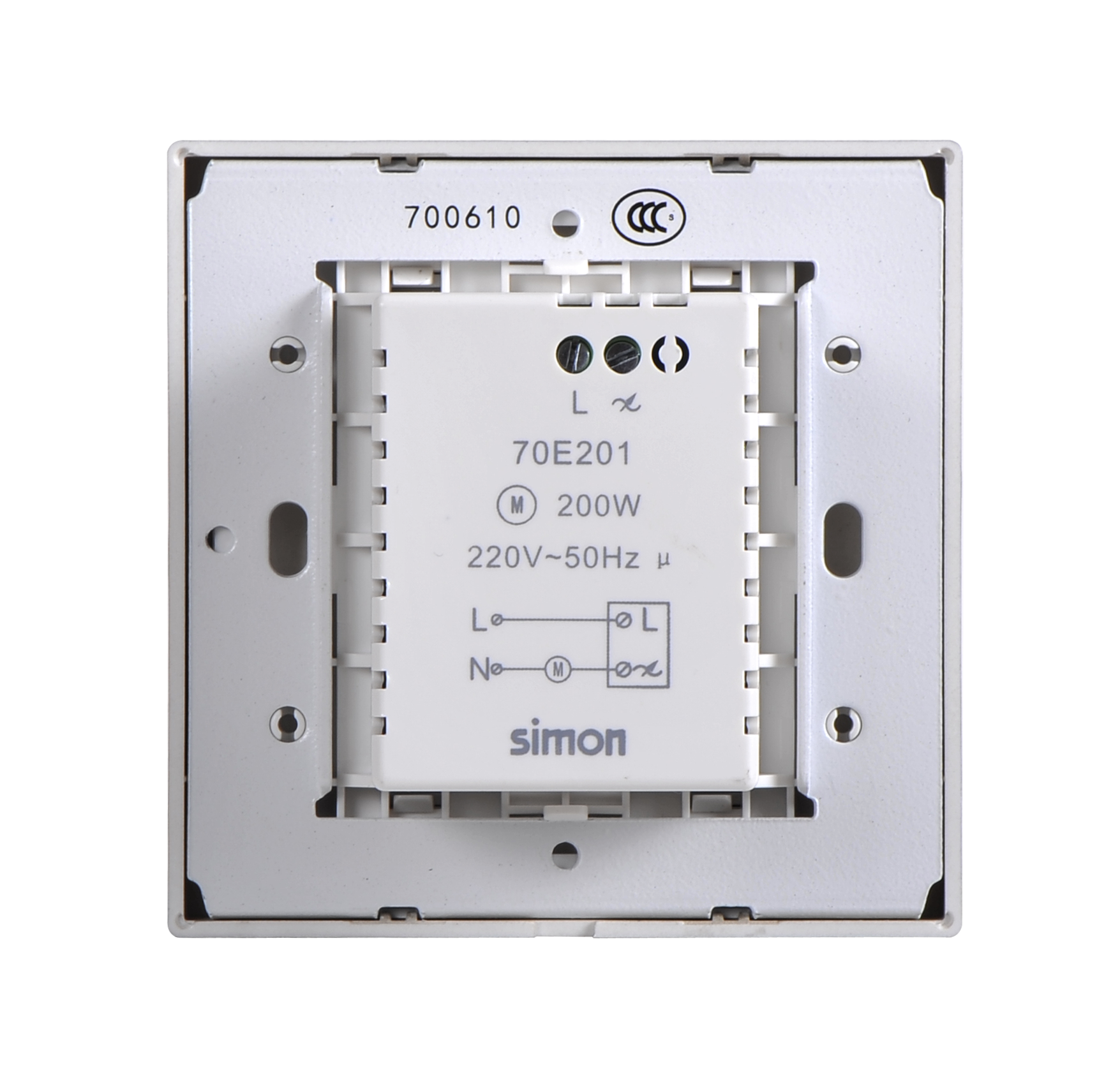 Module Chiết áp quạt 200W Simon I7 70E201-46 màu Sâm panh