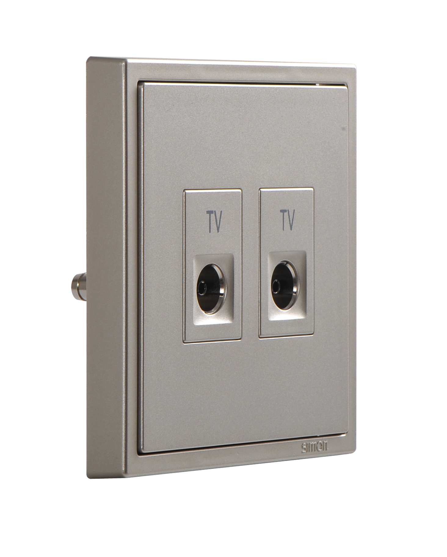Module Ổ cắm Tivi và Tivi chuẩn F Simon I7 705119S-46 màu Sâm Panh
