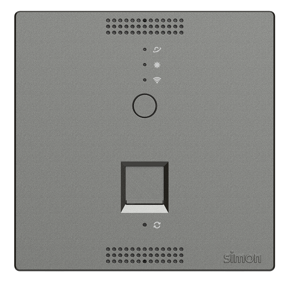 Ổ phát wifi trong phòng lắp đế âm vuông Simon 58E748-61 màu xám