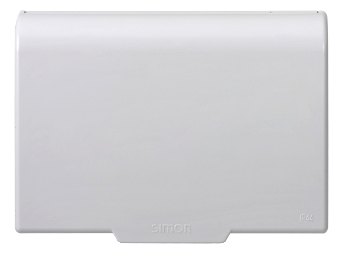 Mặt che chống nước cho ổ cắm hình chữ nhật màu trắng Simon 52154
