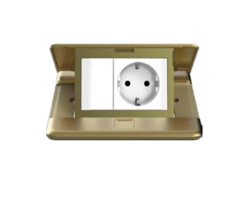 Module Ổ cắm âm sàn Schuko Simon ZD011687 màu vàng
