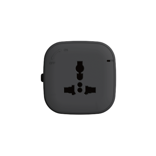Ổ cắm đơn 3 cháu đa năng 13A vuông Simon Track Socket MST1189-BL màu đen
