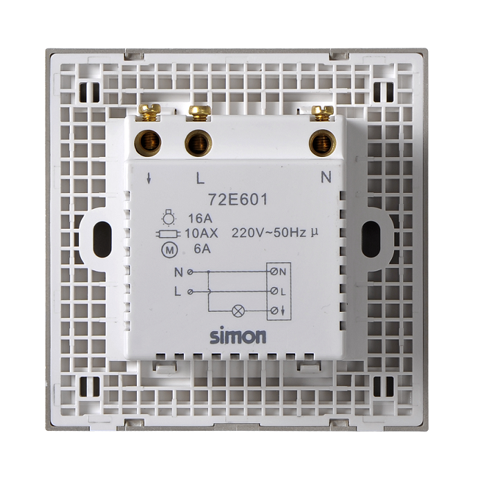 E6- Bộ công tắc thẻ từ (Champagne) Simon 72E602-46 Màu sâm panh