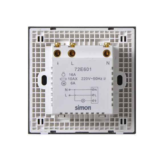E6- Bộ Công tắc thẻ 20A (Grey) Simon 72E601-61 Màu xám