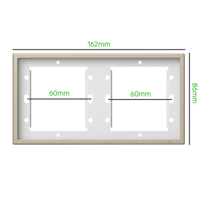 Thông số kỹ thuật Khung Viền Đôi Vuông Simon i7 Màu Sâm Panh 700620-41