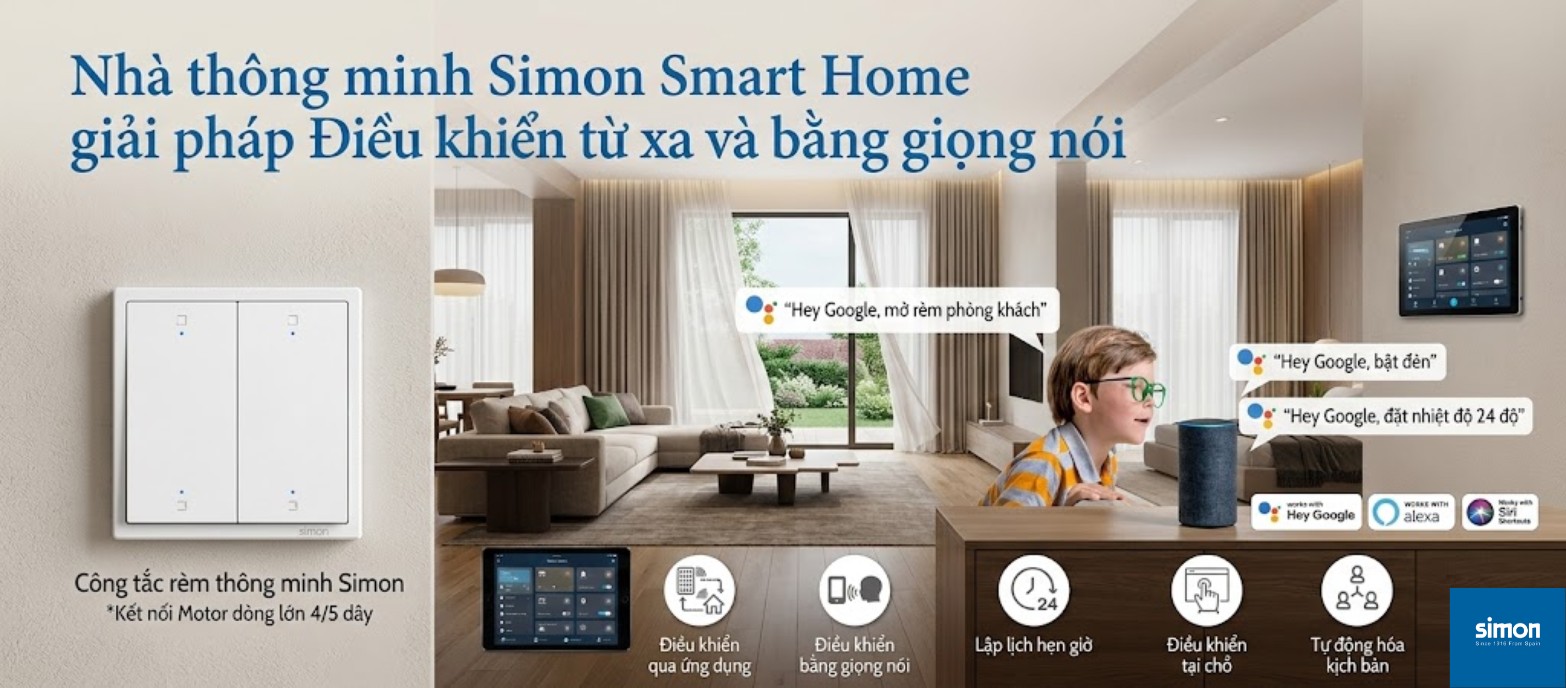 Điều khiển giọng nói Simon Smart Home