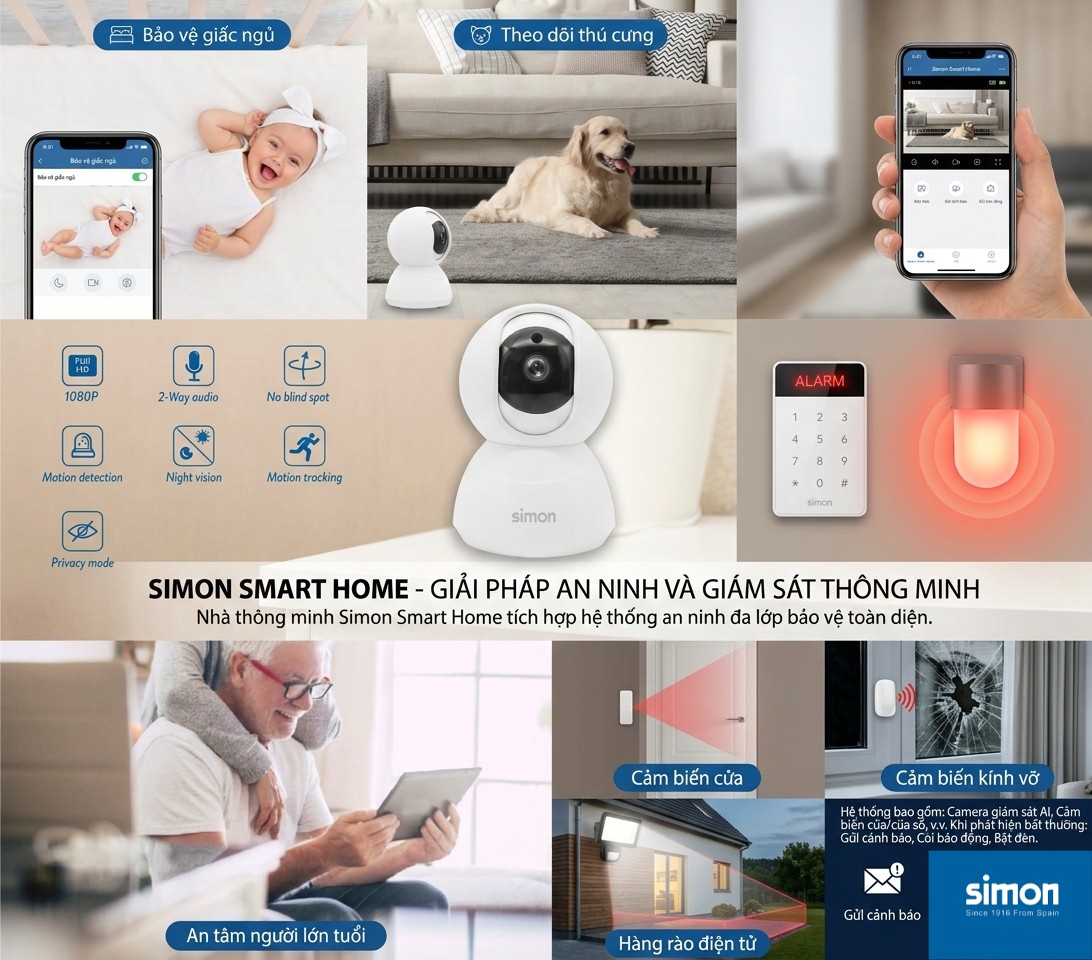 Hệ thống an ninh đa lớp Simon Smart Home