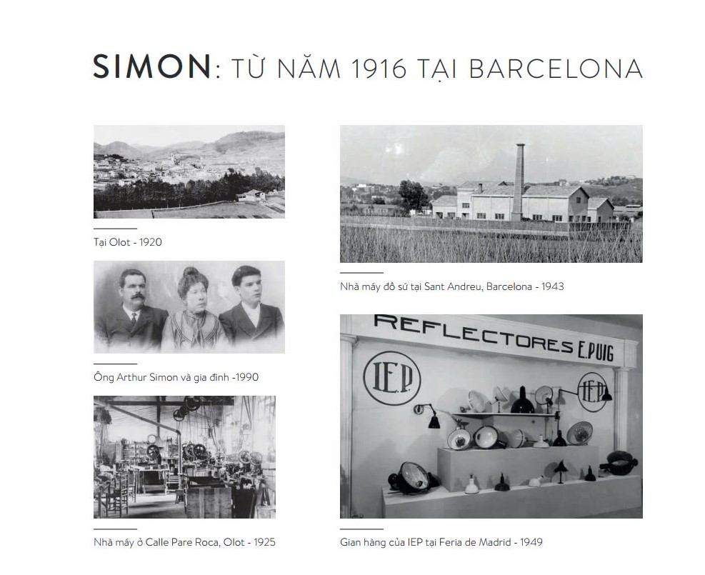 công xưởng và những thiết bị điện đầu tiên của simon từ 1916 tới 1949