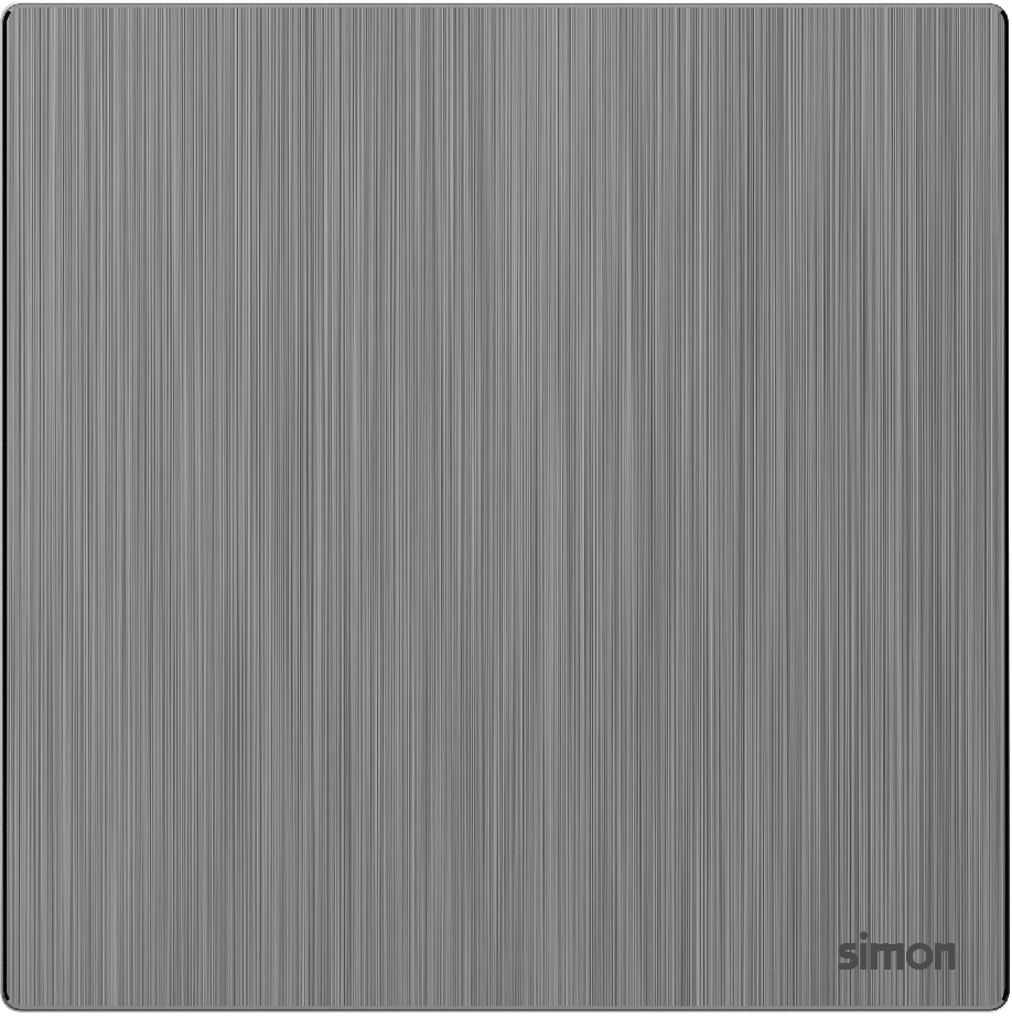 Công Tắc Đơn 1 Chiều Vuông Simon M7 Metal Màu Xám Xước - 661011M-2B