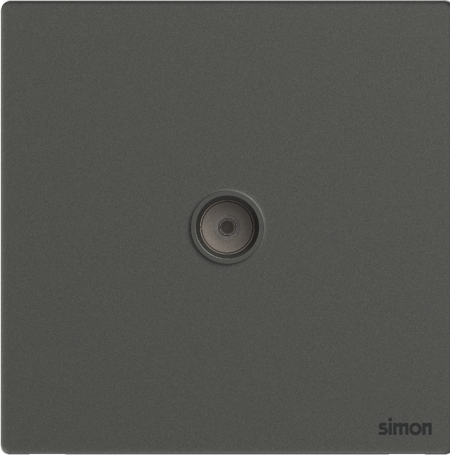 Ổ Cắm Tivi Vuông Simon M7 Gem Màu Xám - 665111G-4D