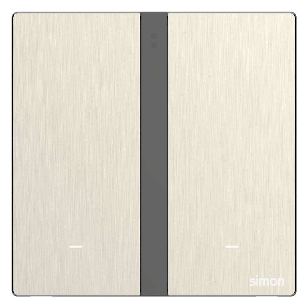 Công Tắc Đôi Thông Minh Simon M7 Metal Smart Màu Vàng Gold - 66E8002MTY-2C