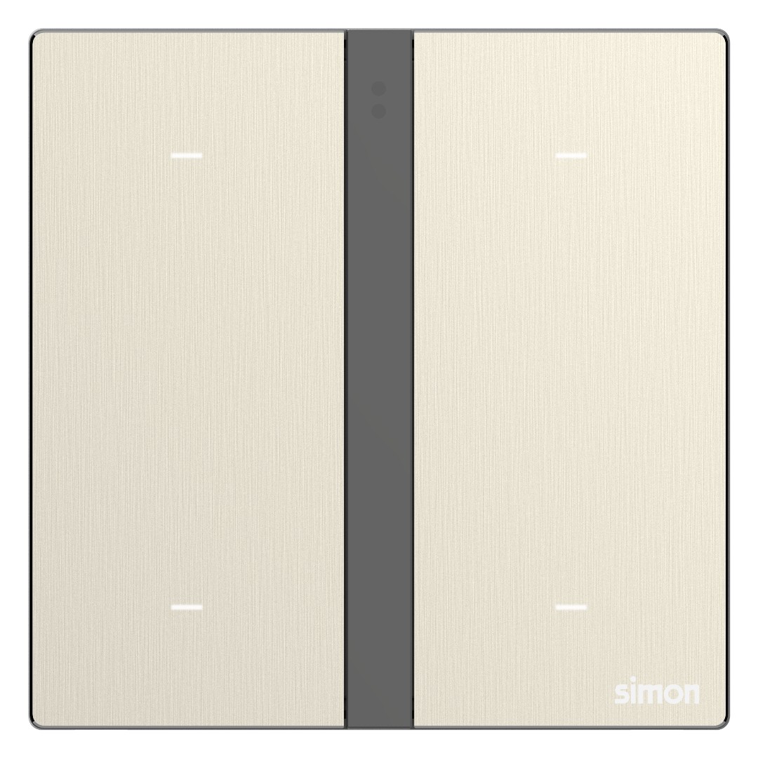 Công Tắc Bốn Thông Minh Simon M7 Metal Smart Màu Vàng Gold - 66E8004MTY-2C
