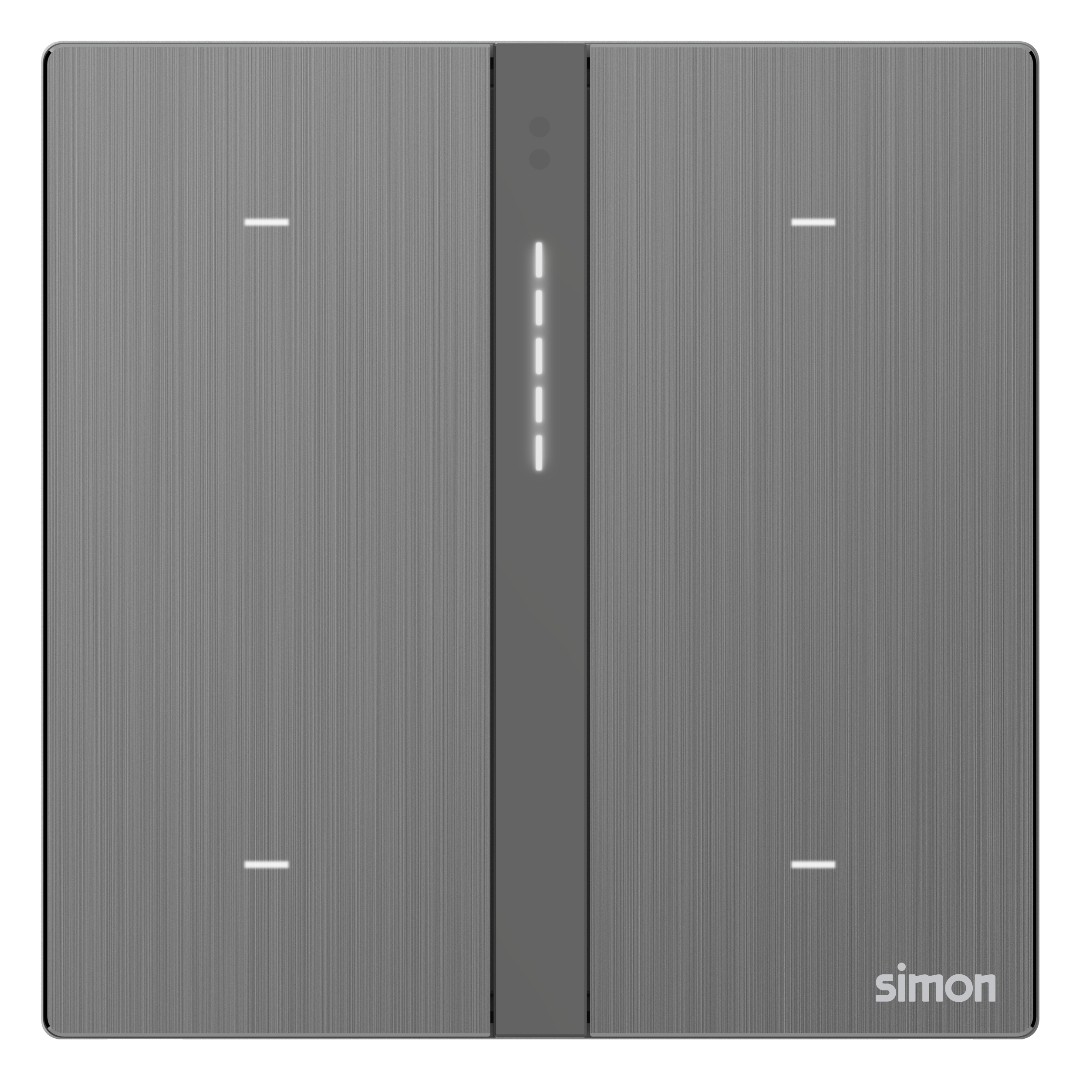 Công Tắc Ngữ Cảnh Bốn Thông Minh Simon M7 Metal Smart Màu Xám - 66E8008MTY-2B