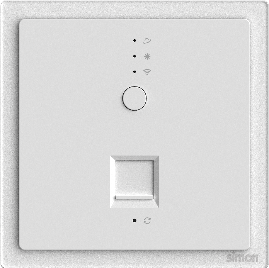 Bộ Phát Wifi 5 Âm Tường Vuông Simon M7 Gem Màu Trắng - 66E748G-4F