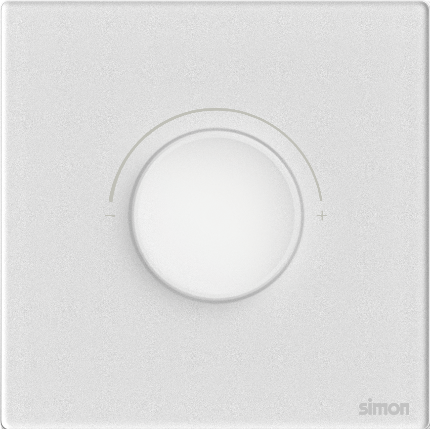 Chiết Áp Đèn 200W Vuông Simon M7 Gem Màu Trắng - 66E102G-4F